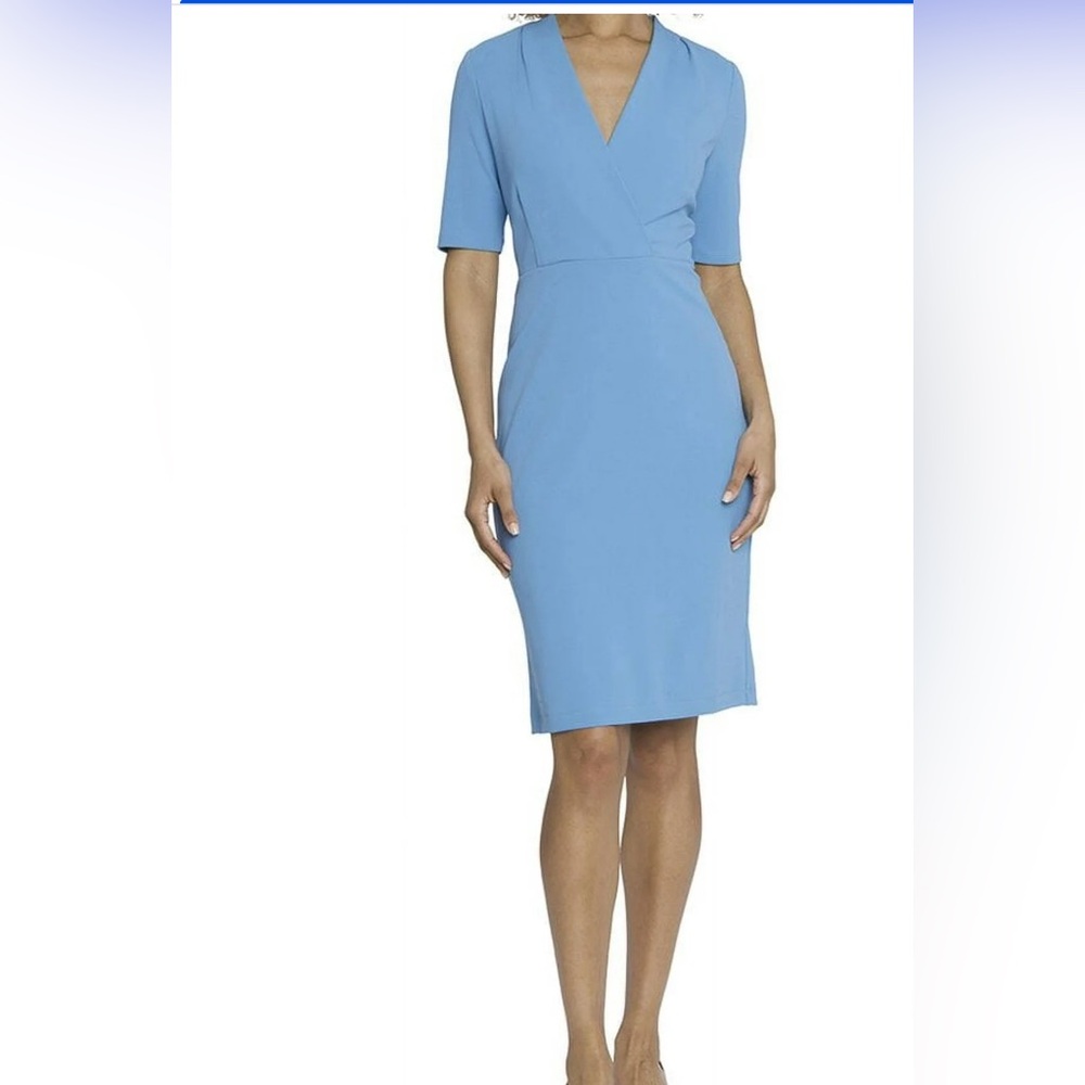 Maggy London Sky Blue Midi Dress